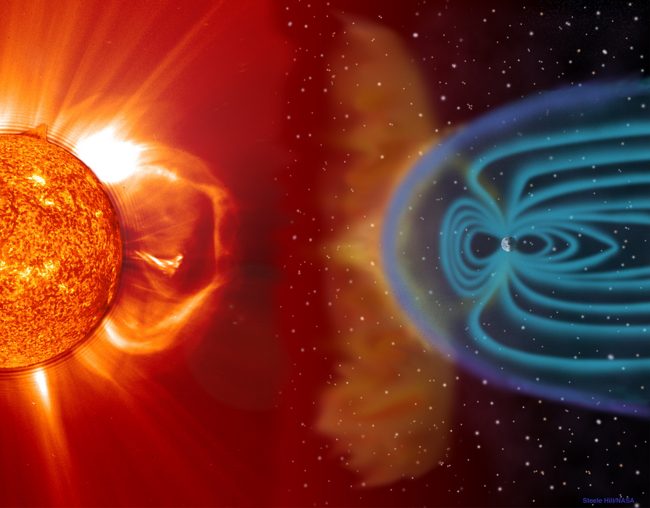 Una enorme llamarada solar pone en peligro la magnetosfera Tormenta solar 2013